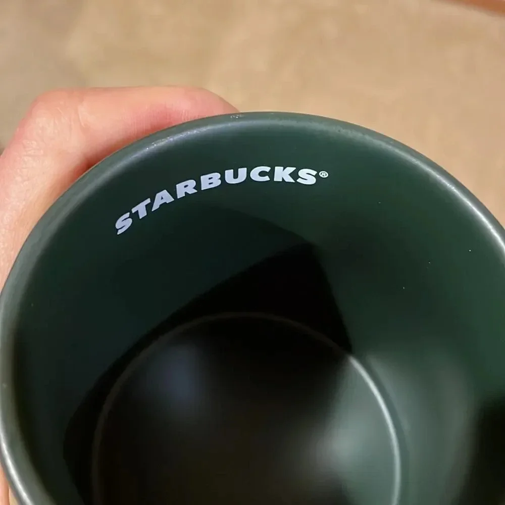 NWT Starbucks green and copper mug